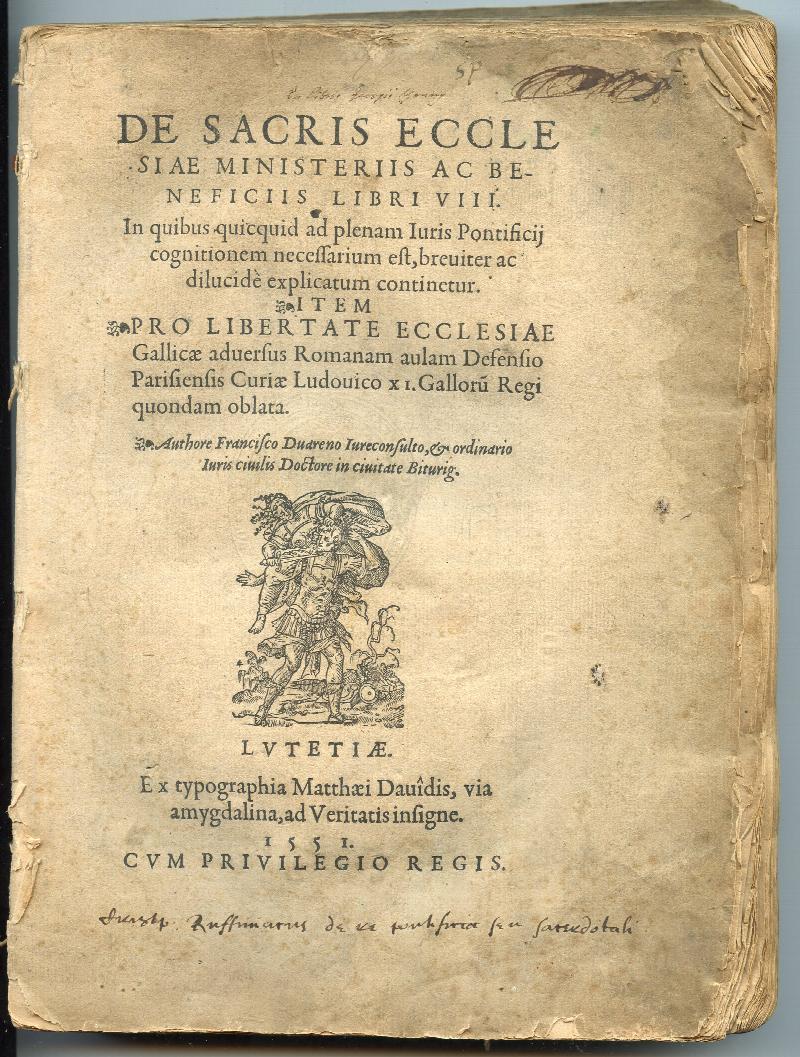 Image for De Sacris Ecclesiae Ministeriis Ac Beneficiis Libri VIII
