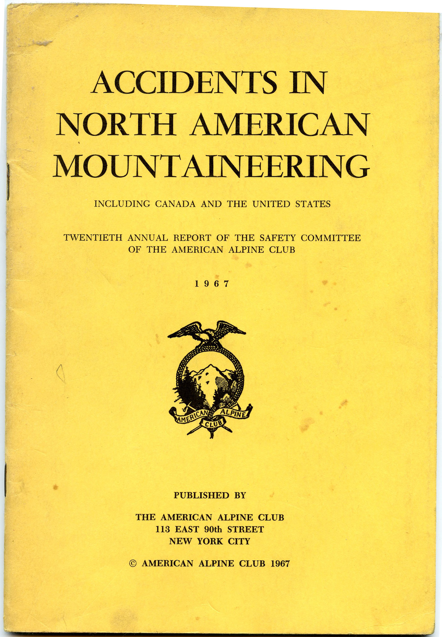 Image for Accidents in North American Mountaineering